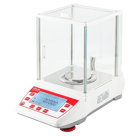 Analytical Balance 220g 0.1mg GN mg Unit Precision Lab Scale 0.0001g Digital Analytical Scale RS232 Interface Laboratory Electronic Balance LCD Display with Glass Windshield …