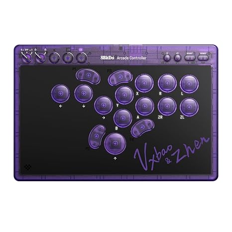 8BitDo All-Button Arcade Controller for Switch & Windows, Signature Edition