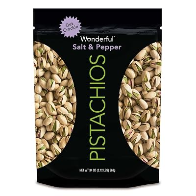 Wonderful Salt & Pepper Pistachios, 34 oz Bag 2.12 lb 1pk