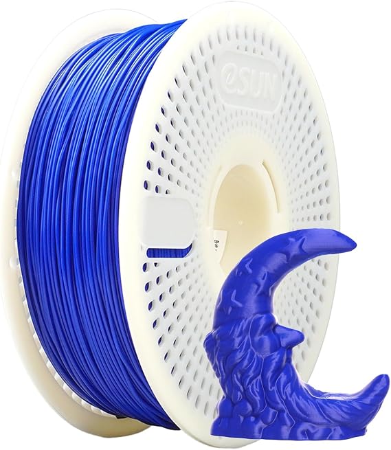 eSUN High Speed PLA Refilament 1.75mm and Upgarded eSpool+ Set, Reusable and Removable Filament Spool Replacement with 3D Printer Refill Speedy PLA, 1KG Spoolless 3D Printing Filament, Blue