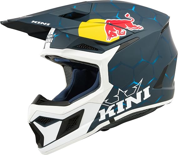 Kini MX3 MX Helmet Adult Red Bull 1.0 Blue/White Medium