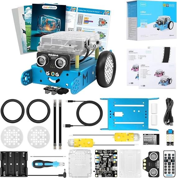 Makeblock mBot Robot Kit with Scratch Coding Box, STEM Projects for Kids