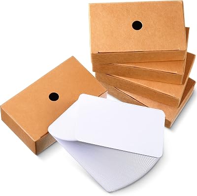 Sepamoon 500 Pcs Blank Business Cards Cardstock 2 x 3.5 small blank note cards Mini Message Paper Learning Cardboard DIY Gift TagsWhite