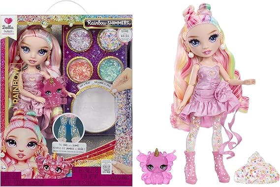 MGAE Rainbow High Bella - Parıltılar ve Slime Serisi Bebeği