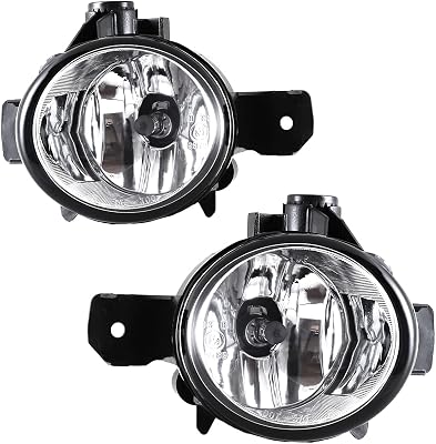 ROXX Fog Lights Compatible with BMW X1 2012-2015 with M-Package bumper BMW X3 2007-2010 BMW X5 2007-2013 2 PCS Bumper Driving Light with OE Style Bulb H11 12V55W Driver and Passenger Side Clear Lens