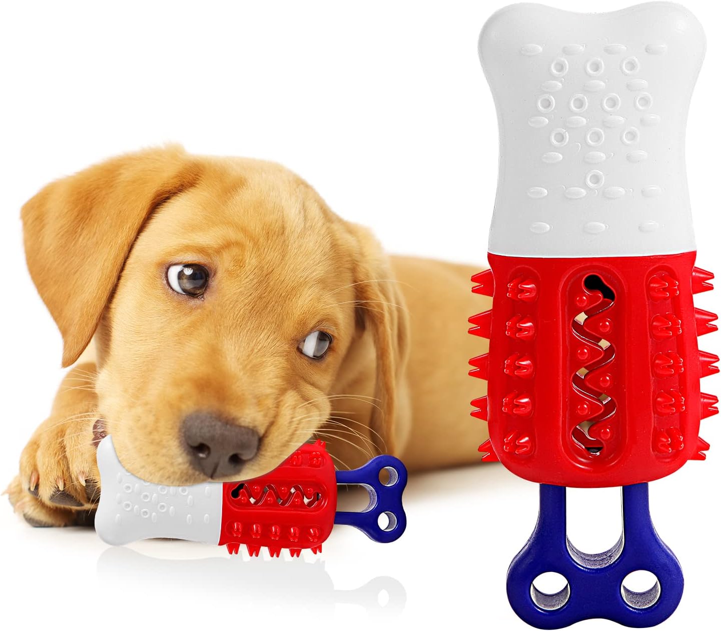 Freezable Dog Teething Toys - Cooling Chew Toys for Dogs, Durable Dog Toys for Aggressive Chewer, Tough Dog Chew Toys for Large Medium Small Breed