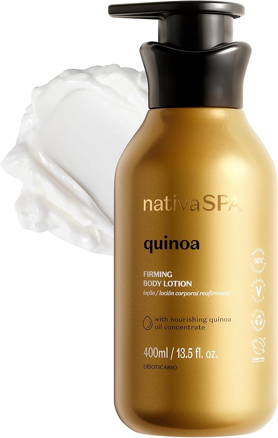 Reaffirmating Body Lotion Quinoa Nativa SPA 400ml oBoticário Loção Reafirmante Corporal Quinoa Nativa SPA 400ml
