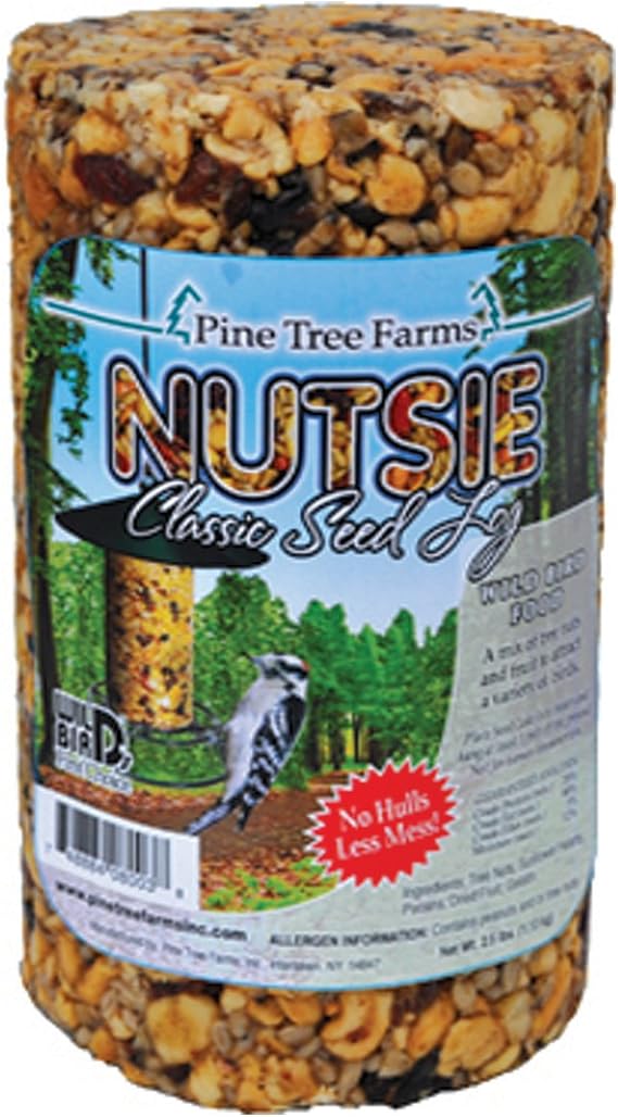 Pine Tree Farms 8003 Nutsie Classic Seed Log, 40-Ounce