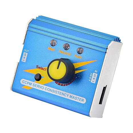 3CH Digital Servo Tester RC, Multi Servo Tester Upgraded Version Aluminum Shell Controller Servo Consistency Master DC4.8-6V for RC Servo Motor ESC