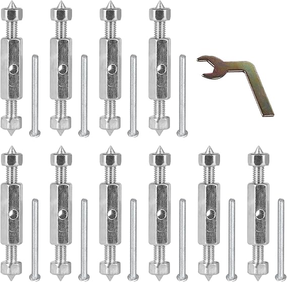 Cassette Repair Device/Electrical Box Repair,86 Type Universal Cassette Repairer Screw 10 Screws Tools With Small Nut Sturdy Switch and Socket Adjustable LTH Steel (Silver)