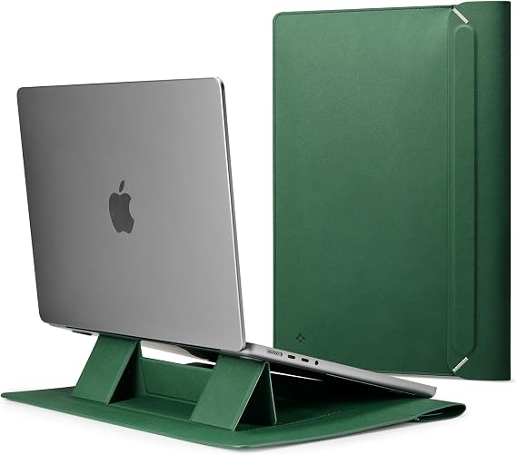 Spigen Valentinus S Protective Laptop Sleeve, 14-Inch, Built-in Stand