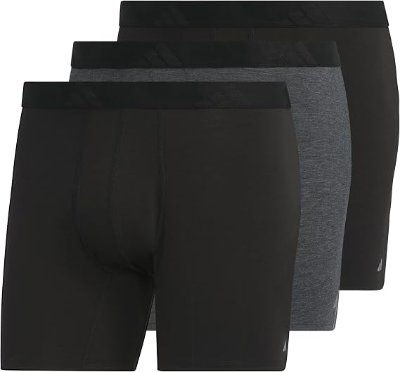 adidas Men's Luxe Comfort Boxer Brief Underwear 3-Pack