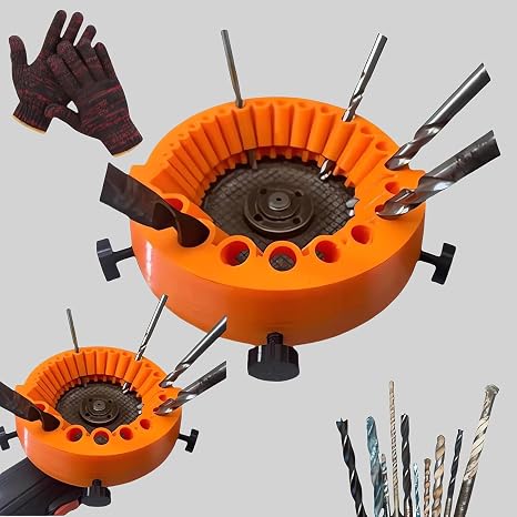 Drill Bit Sharpener 2025 Upgrade Multipurpose Drill Sharpener 118 Degree Angle Grinder Drill Bit Sharpener Power Drill Bit Grinding Tool for 2 to 13mm Drill Bits for Grinding 125mm Grinder (1PC)