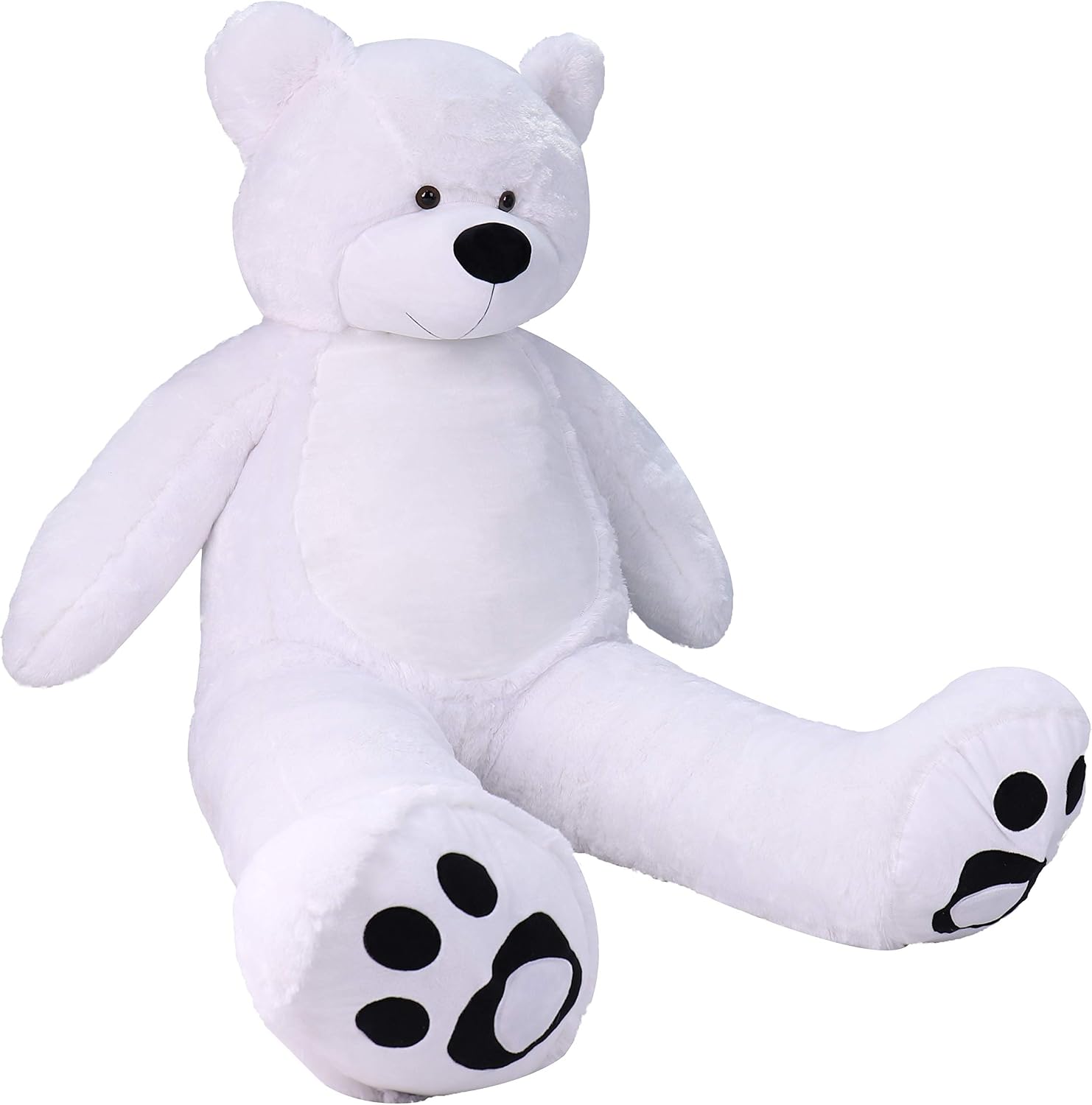 WOWMAX 6 Foot Giant Huge Life Size Teddy Bear Daney Cuddly Stuffed Plush Animals Teddy Bear Toy Doll for Birthday Christmas Ivory 72 Inches