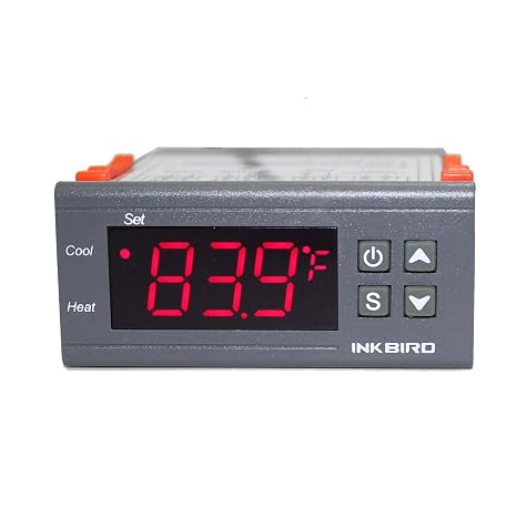 Inkbird Temp Control Thermostat ITC1000 Dual Stage Digital Temperature Switch Controller C F Display Heating Cooling Relay NTC Sensor 3D Printer Freezer Fridge Hatching 110 Volt