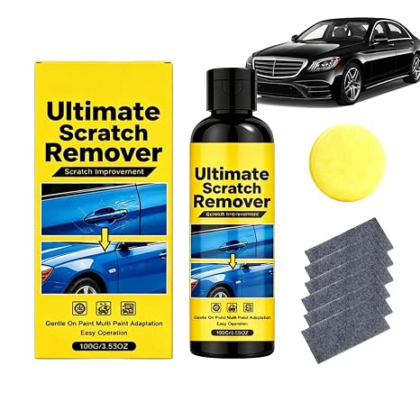 Car Scratch Remover Eliminate All Car Scratches in 60 Seconds, 3.53oz Scratch Remover for Vehicles, Quick Fix Removal Paste for Deep Scratches, All Paint Colors Polishing Kit (1)