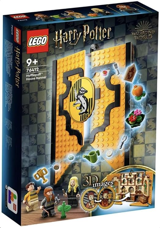 LEGO Harry Potter Hufflepuff Binası Bayrağı 76412-9 Yaş ve Üzeri Çocuklar İçin Yaratıcı Oyuncak Yapım Seti (313 Parça)