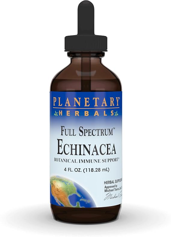 Planetary Herbals Echinacea 1 ml For Immune System Support - 4 oz