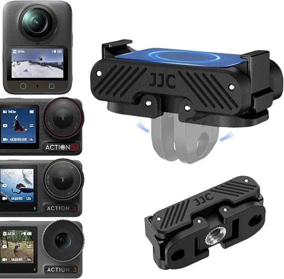 JJC Magnetic Quick Release Mount Adapter for DJI Osmo Action 5 Pro 4 3