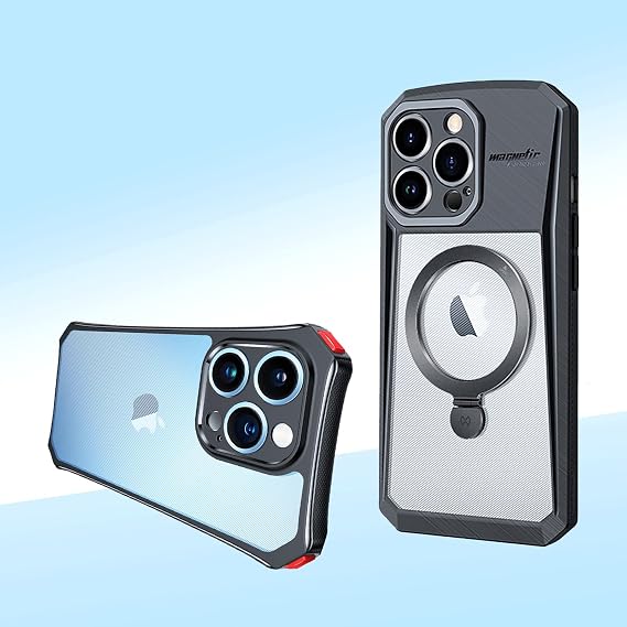 iPhone 14 pro max case Heavy Duty case [Compatible with Magsafe][Replaceable Four Corner Silicone Button][360 Full Protective](Shockproof Corner, for iPhone14 Pro Max 6.7")