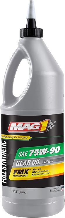 MAG 1 62378 Full Synthetic SAE 75W-90 GL-5 Gear Oil - 1 Quart