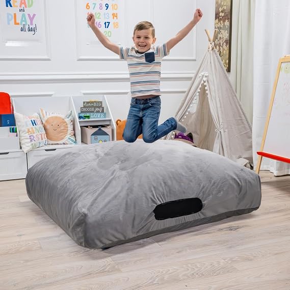 Foamma Crash Pad (48 X 48) (4 Ft X 4 Ft) Sensory Crash Pad with Foam Blocks for Autistic Kids, Soft Fabric & Washable Cover Ideal for Kids and Adults to Jump, Play, or Relax