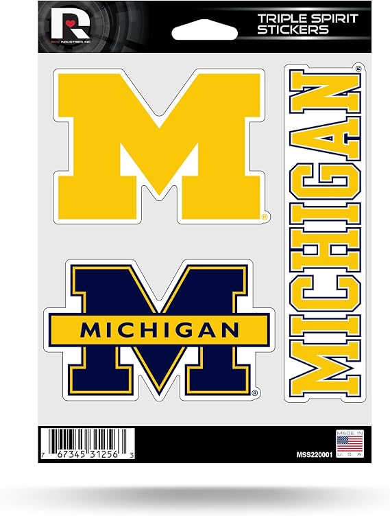 Rico Industries NCAA Alabama Design Triple Sticker Sheet