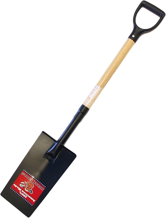 Edging and Planting Spade - 12-Gauge Durable Garden Spade with American Ash D-Grip Handle for Lawn Edging, Landscaping, and Yard Maintenance, Ideal for Digging and Planting - 44.5-Inch