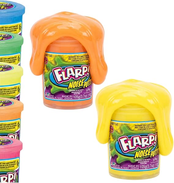 JA-RU Flarp Farting Noise Putty Fidget Toy (2 Pack) 10041-2p