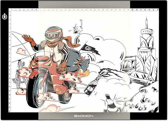 GAOMON B4 Size LED Light Box 5 Millimeters Ultrathin Light Pad USB Art Tracing Board for Sketch Copy and Handwork - GB4