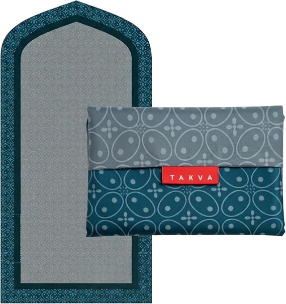 TAKVA The Pocket Sejadah Limited Edition | Portable Waterproof Prayer mat, Muslim Gift, Ramadan Present, Islamic Gift, eid Gift, Travel Prayer mat (Design in Japan, Made in Turkey) (Indomalayan)
