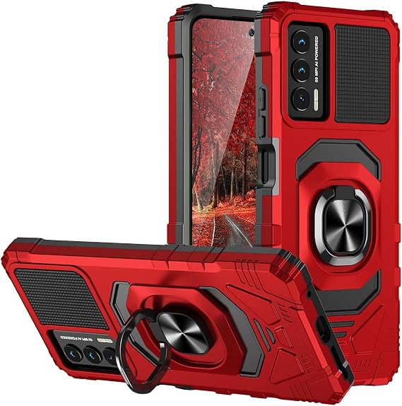 TJS for Cricket Outlast Phone Case, AT&T Jetmore Phone Case (Red)