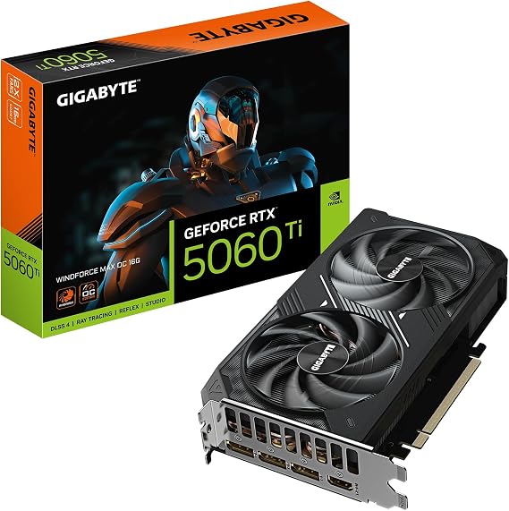 Gigabyte Vga Nvidia 16gb Gddr7 Rtx5060ti Windforce Max Oc Gv-n506twf2max Oc-16gd 128bit/3xdp/1xhdmi/2xfan