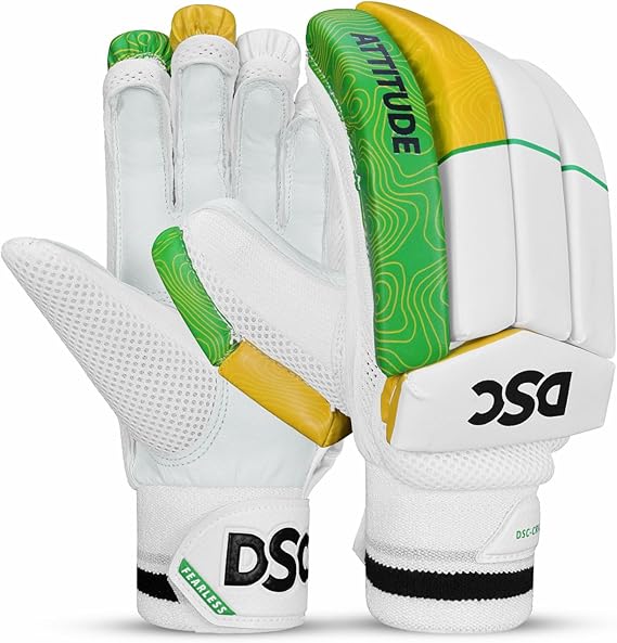 DSC Intense Attitude Cricket Batting Gloves | for Right-Hand Batsman