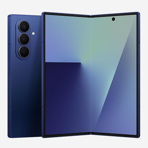 Samsung Galaxy Z Fold7 Cell Phone, 512GB AI Smartphone, Unlocked Android, AI Photo Edits, Large Screen, Long Battery Life, 2025, US , Blue Shadow