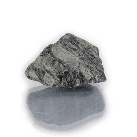 Eisco Raw Biotite Gneiss Rock Sample Approx 2.75" Coarse-Grained Foliated Metamorphic Rock Geologic Teaching Specimen for Earth Science Labs, Mineral Identification, Classroom Collections