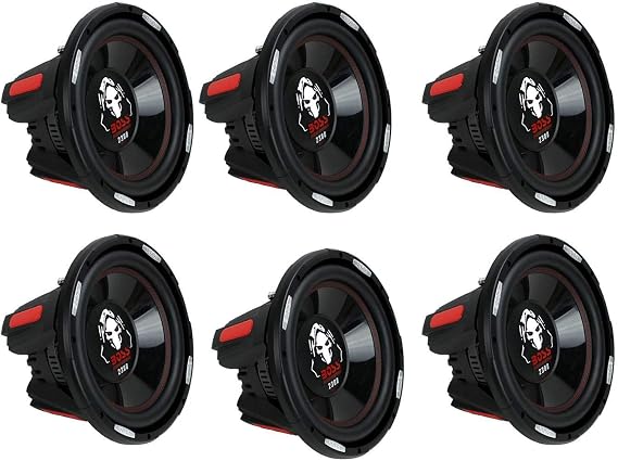 BOSS Audio Systems Phantom 12 inch 2300 Watt Max Power Car Audio Subwoofer w/DVC Power (6 Pack)