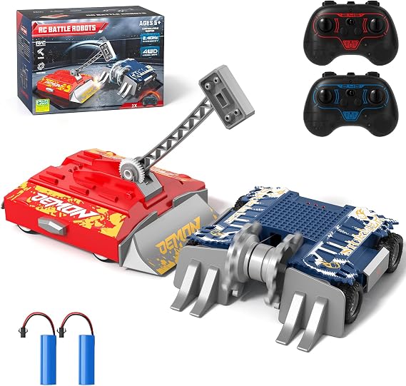 Sunrad Remote Control Battle Robots,RC Fighting Robots Toys for Kids,Age 5+