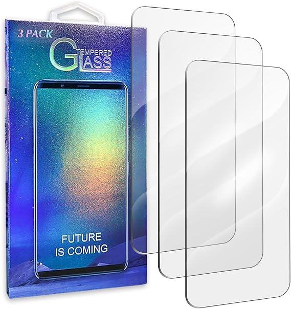 3 Pack Tempered Glass For iPhone 14/13 / 13Pro Screen Protector, Anti-Fingerprint Bubble-Free Case-Friendly Easy-to-Install Transparent Film for Apple 14/13/13 Pro,6.1