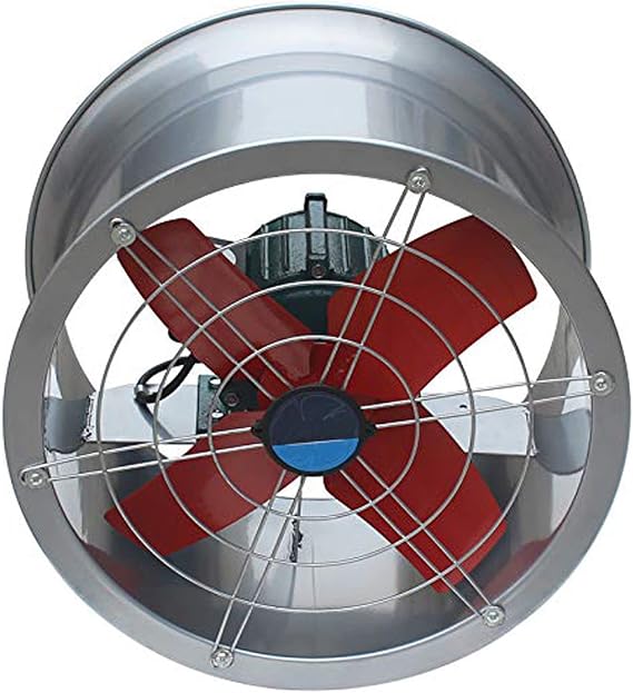 TECHTONGDA 220V Explosion Proof Fan Cylinder Pipe Explosion-Proof Axial Flow Exhaust Fan 20'' Ventilator Extractor for Factories Warehouse Kitchen Workshop Dedusting and Ventilating(6000m3/h)