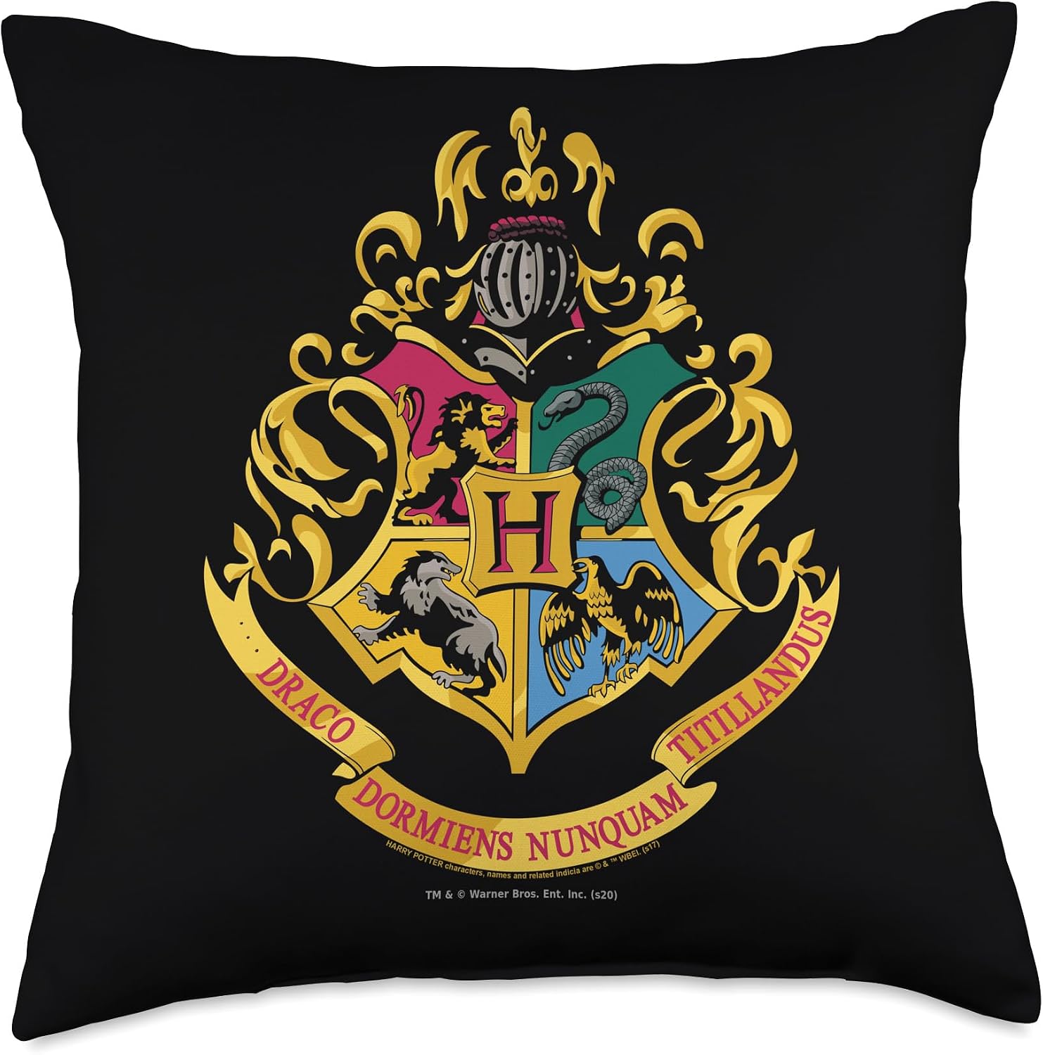 Harry Potter Hogwarts School Crest Throw Pillow
