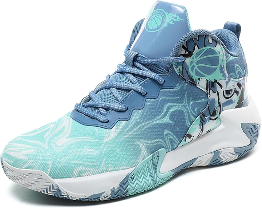 Basketball Shoes for Men High Casual Shoes Sporty Walking Mesh Comfortable Sports Shoes for Outdoor Running Fashion Lightweight Trainers