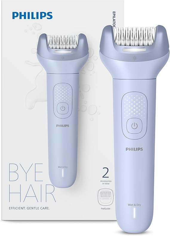 Philips Epilatör Serisi 8000, Kablosuz, Islak ve Kuru Kullanım, ProGuide, LED Işık, 60 Dakika Pil Ömrü, BRE708/05