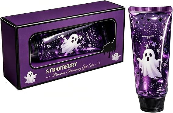 Halloween Toothpaste Squishy Toy, Transparent Toothpaste Tube Squeeze Toy Glitter Squishies, Toothpaste Squeezable Jam Squishy for Sensory Tool, Paste Feel for ASMR & Anxiety Relief