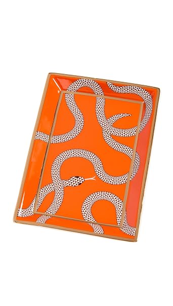 Jonathan Adler Eden Rectangular Tray, Orange
