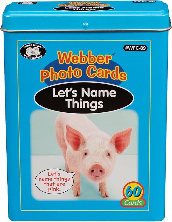 Super Duper Publications | Webber Photo Cards Lets Name Things | Flashcards - Naming, Semantic Mapping, and Categorization | Educational Learning Materials for Children