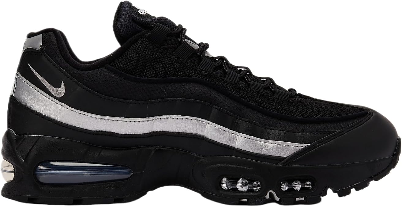 Big Bubble Air Max 95 OG Black White Metallic Silver by Nike
