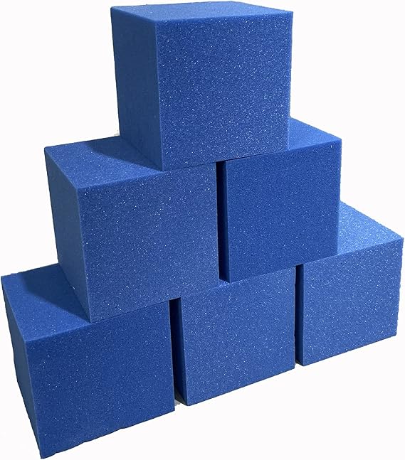 Foamma Blue Foam Pit Cubes/Blocks 8 x 8 x 8 10 Pack for Gymnastics, Freerunning and Parkour Courses, Skateboard Parks, BMX, Trampoline Arenas