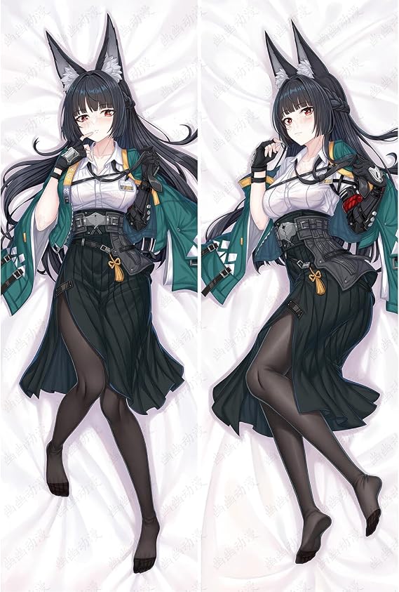 ZZZ Hoshimi Miyabi Cosplay Dakimakura Hugging Body Pillow Case, Costume Anime Otaku, 2-Side HD Pillowcase Cover 59 x 20 Inch