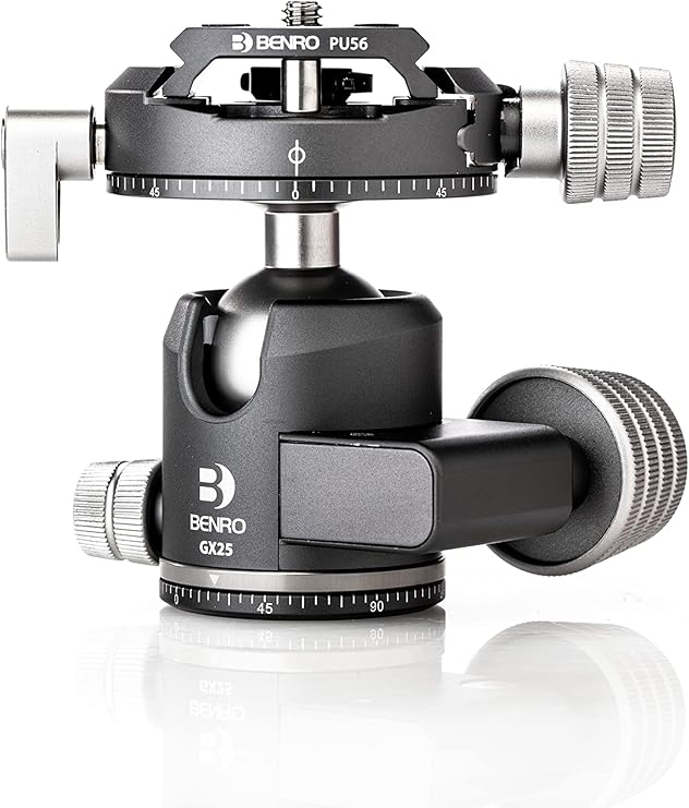 Benro GX25 Two Series Arca-Swiss Style Low Profile Aluminum Ballhead with PU56 Camera Plate (GX25)